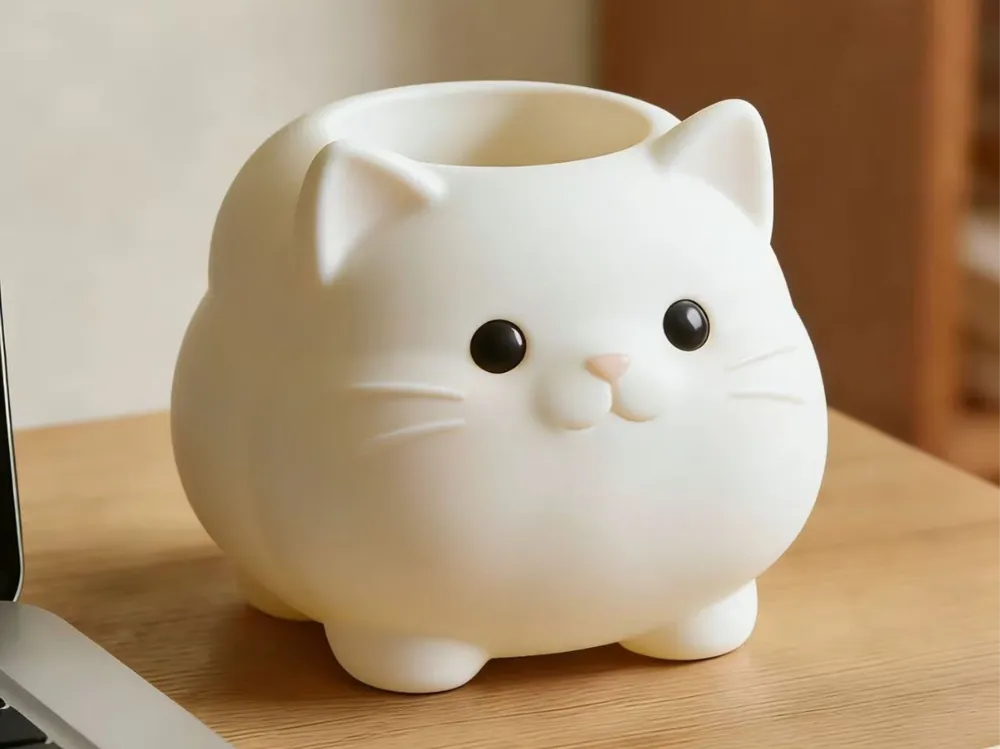 Ống cắm bút hình mèo dễ thương